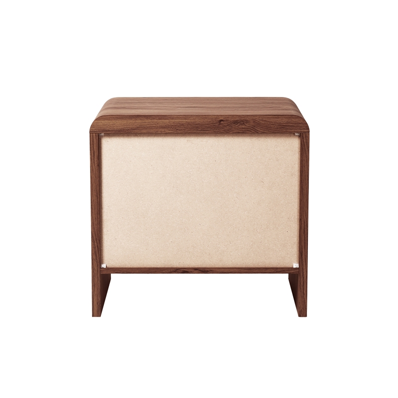 NPD Furniture Delmare Side/End Table w/ 1 Drawer in Walnut