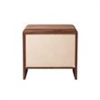NPD Furniture Delmare Side/End Table w/ 1 Drawer in Walnut