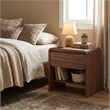 NPD Furniture Delmare Side/End Table w/ 1 Drawer in Walnut