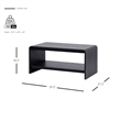 NPD Furniture Delmare Coffee Table in Black