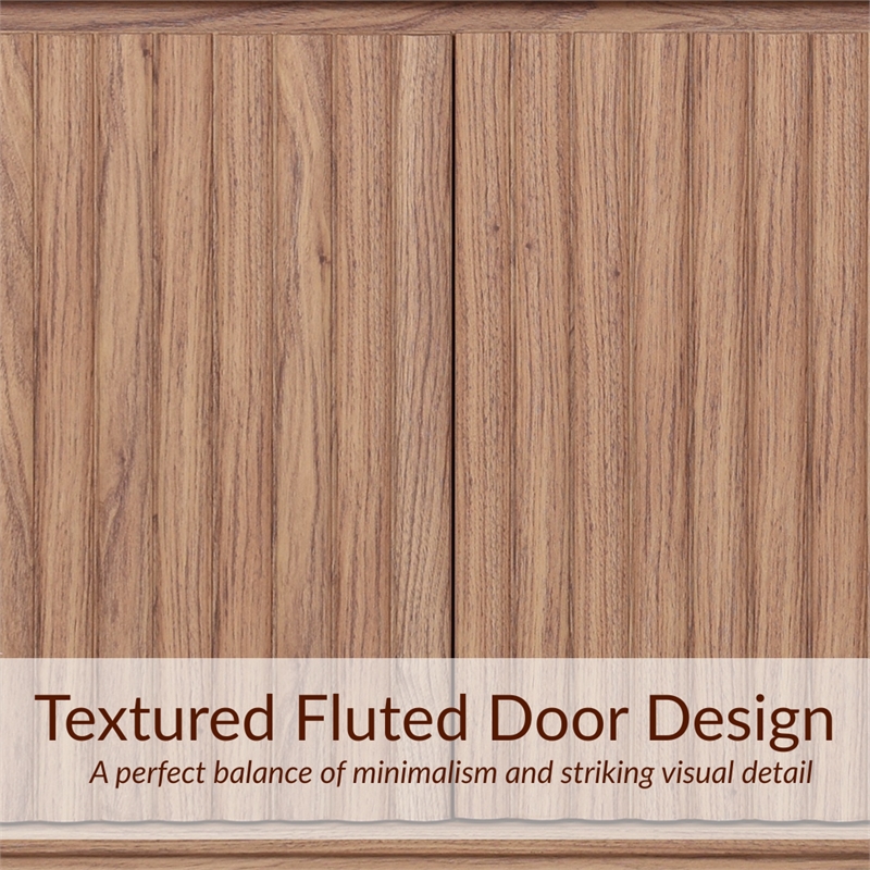 NPD Furniture Oakenvale Cabinet 2 Doors in Terra Oak