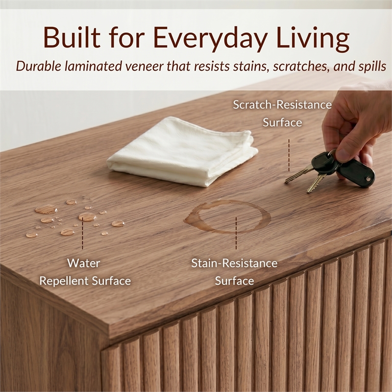 NPD Furniture Oakenvale Cabinet 2 Doors in Terra Oak