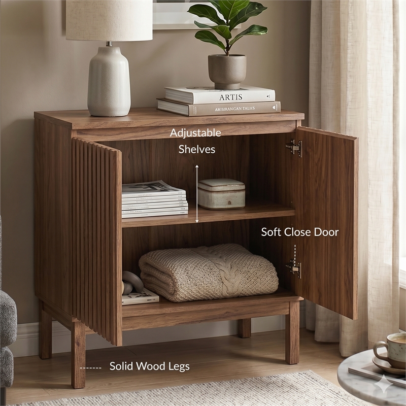 NPD Furniture Oakenvale Cabinet 2 Doors in Terra Oak