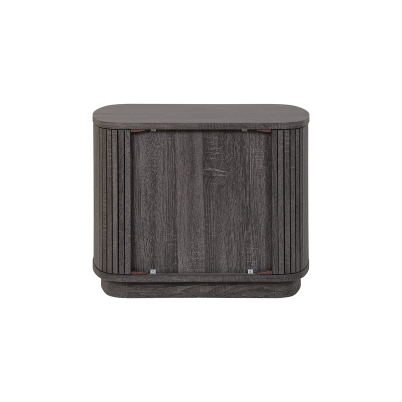 NPD Furniture Wimberly Nightstand/Side Table in Charred Black