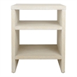 NPD Furniture Layne Nightstand/Side Table in Whitewash