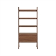 NPD Furniture Lynchburg KD Bookshelf 2 Drawers in Walnut
