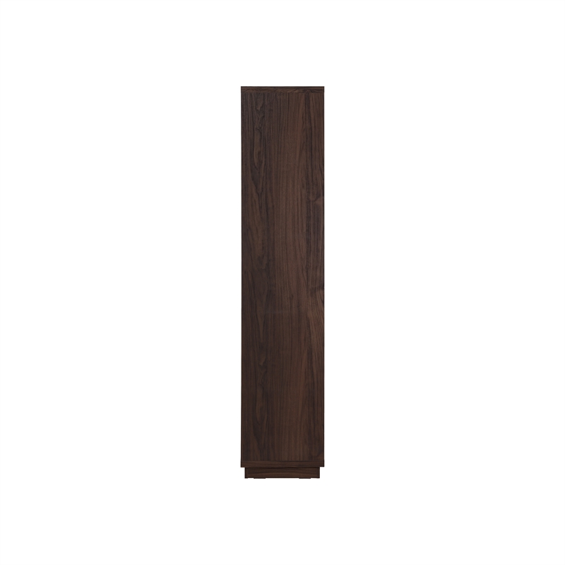 NPD Furniture Dreighton KD Bookcase 2 Drawers in Coffee Brown