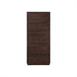 NPD Furniture Dreighton KD Bookcase 2 Drawers in Coffee Brown