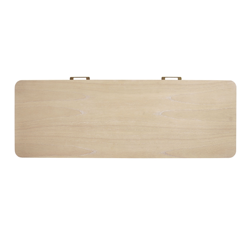 NPD Furniture Trevin KD Desk 2 Drawers in Weathered Sand