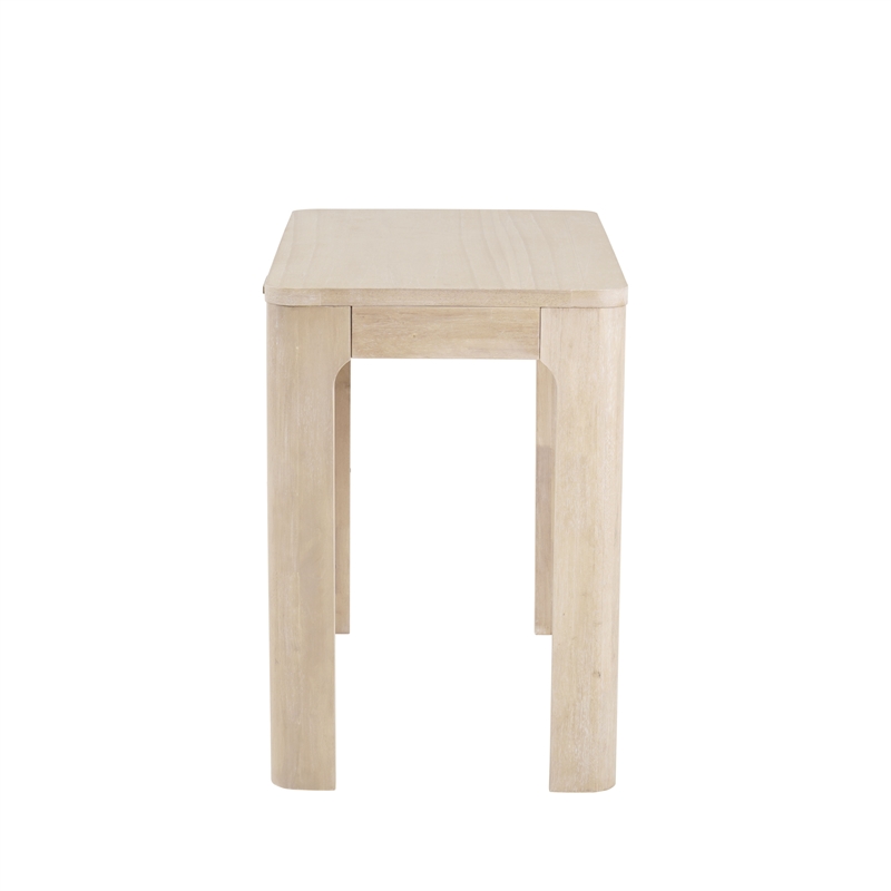 NPD Furniture Trevin KD Small Desk 1 Drawer in Weathered Sand