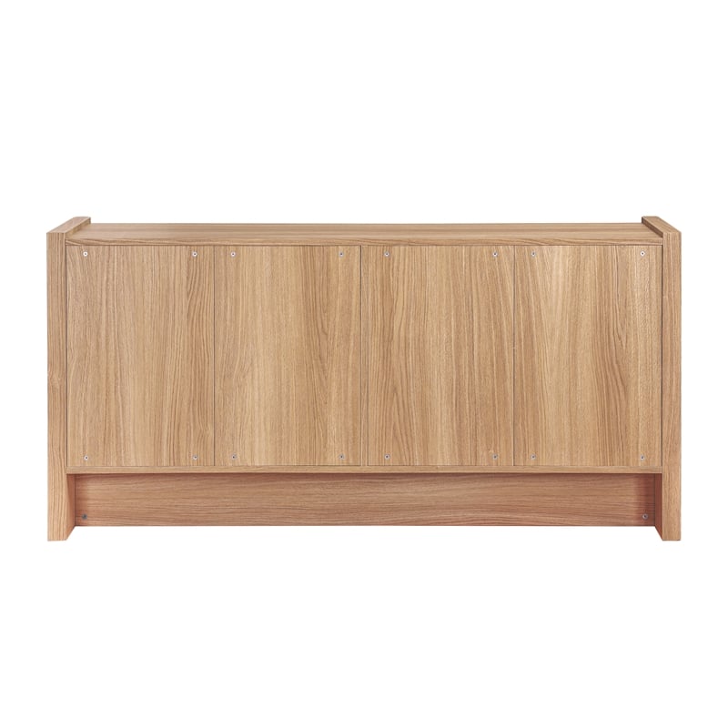 NPD Furniture Fortville KD Dresser 6 Drawers in Light Oak