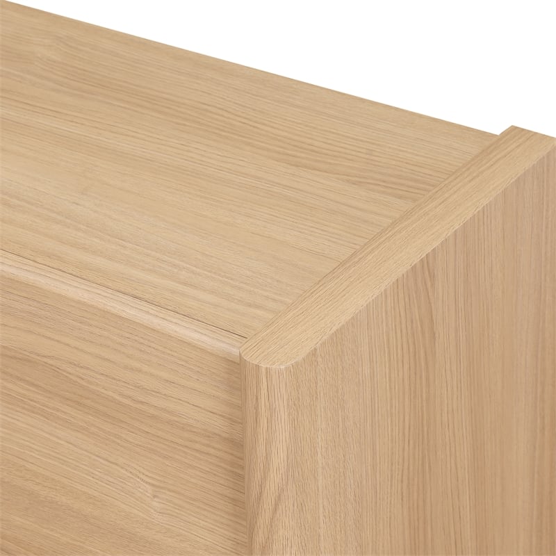 NPD Furniture Fortville KD Dresser 6 Drawers in Light Oak