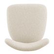 NPD Furniture Verna Boucle Counter Stool Black Frame in Palladian Beige