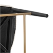 NPD Furniture Verna Boucle Counter Stool Black Frame in Palladian Beige