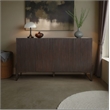 New Pacific Direct Baylor KD Sideboard 4 Doors in Dark Brown