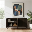 New Pacific Direct Baylor KD Sideboard 4 Doors in Dark Brown