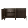 New Pacific Direct Baylor KD Sideboard 4 Doors in Dark Brown