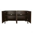 New Pacific Direct Baylor KD Sideboard 4 Doors in Dark Brown