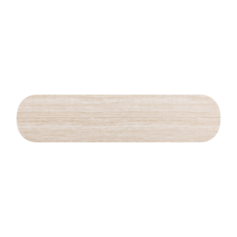 NPD Furniture Baron KD Sideboard 4 Doors in Travertine/Light Oak