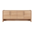 NPD Furniture Fortville KD Sideboard 4 Doors in Light Oak