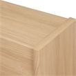 NPD Furniture Fortville KD Sideboard 4 Doors in Light Oak