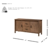 NPD Furniture Bloomfield Sideboard 2 Drawers + 2 Doors in Dark Walnut