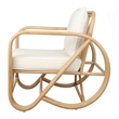 NPD Furniture Aimara Rattan Accent Arm Chair in Natural