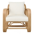 NPD Furniture Aimara Rattan Accent Arm Chair in Natural