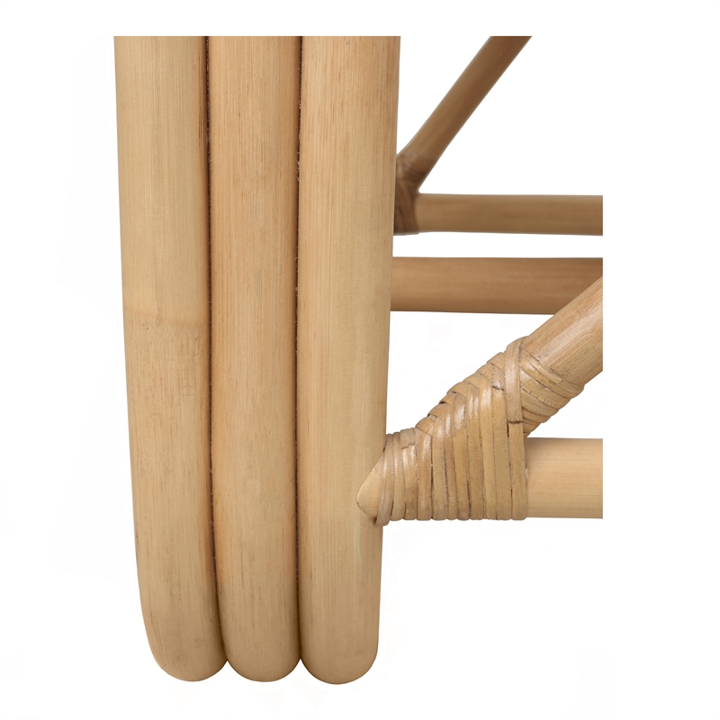 NPD Furniture Aimara Rattan Accent Arm Chair in Natural