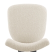 NPD Furniture Hailey Boucle Dining Side Chair Black frame in Beige