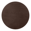 NPD Furniture Truro Round Nightstand/Side Table in Dark Brown