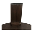 NPD Furniture Londyn KD Round Coffee Table in Dark Brown