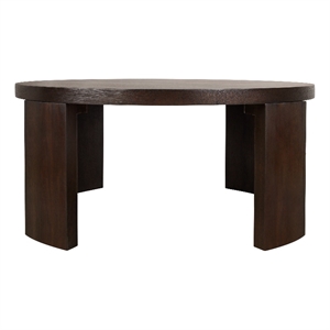 NPD Furniture Londyn KD Round Coffee Table in Dark Brown