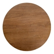 NPD Furniture Londyn KD Round Coffee Table in Rustic Walnut