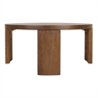 NPD Furniture Londyn KD Round Coffee Table in Rustic Walnut