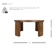 NPD Furniture Londyn KD Round Coffee Table in Rustic Walnut