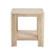 NPD Furniture Trevin KD Side/End Table with Open Shelf in Weathered Sand