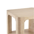 NPD Furniture Trevin KD Side/End Table with Open Shelf in Weathered Sand