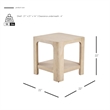 NPD Furniture Trevin KD Side/End Table with Open Shelf in Weathered Sand