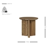 NPD Furniture Petrilio KD Side/End Table in Hazelnut Brown