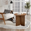 NPD Furniture Petrilio KD Side/End Table in Hazelnut Brown