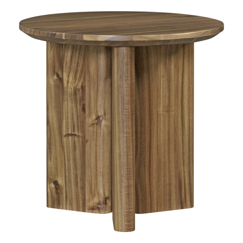 NPD Furniture Petrilio KD Side/End Table in Hazelnut Brown
