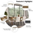 New Pacific Direct Hereford KD Butterfly Dining Table w/ 22