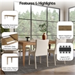 New Pacific Direct Hereford KD Butterfly Dining Table w/ 22