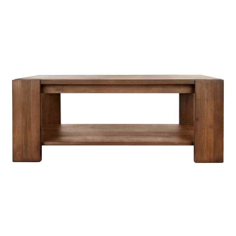 NPD Furniture Morton KD Rectangular Coffee Table in Rustic Walnut