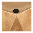 NPD Furniture Malva Burl Wood Side/End Table in Natural Burl