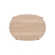 NPD Furniture Acelyn KD Tambour Nightstand/Side Table in Light Oak