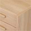 NPD Furniture Fortville KD Nightstand/Side Table 2 Drawers in Light Oak