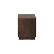 NPD Furniture Dreighton KD Nightstand/Side Table 1 Drawer in Coffee Brown