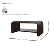 NPD Furniture Kyran Rattan Coffee Table in Espresso Brown